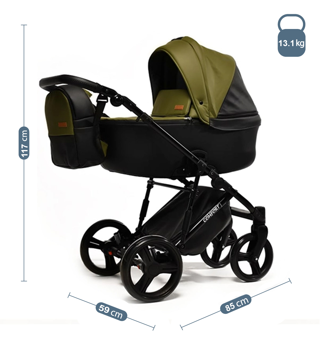 Багатофункціональна дитяча коляска 2 в 1 Comfort